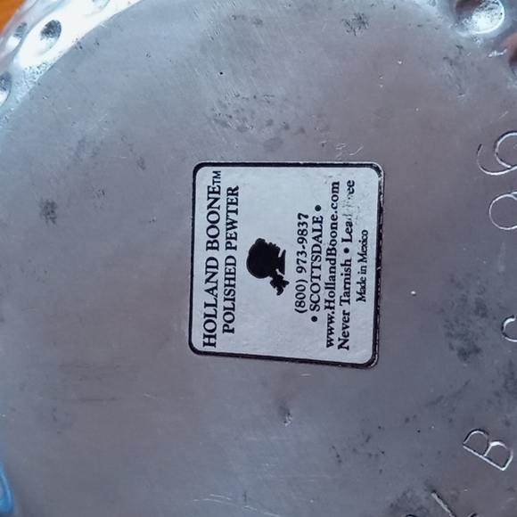 Holland Boone Polished Pewter Dimpled Bowl - Picture 3 of 9